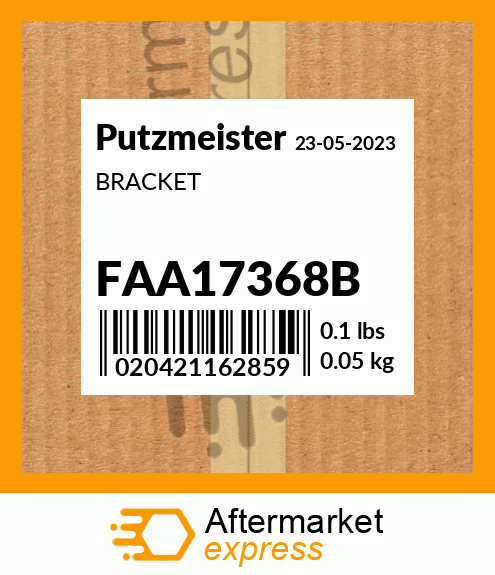 Spare part FAA17368B + BRACKET