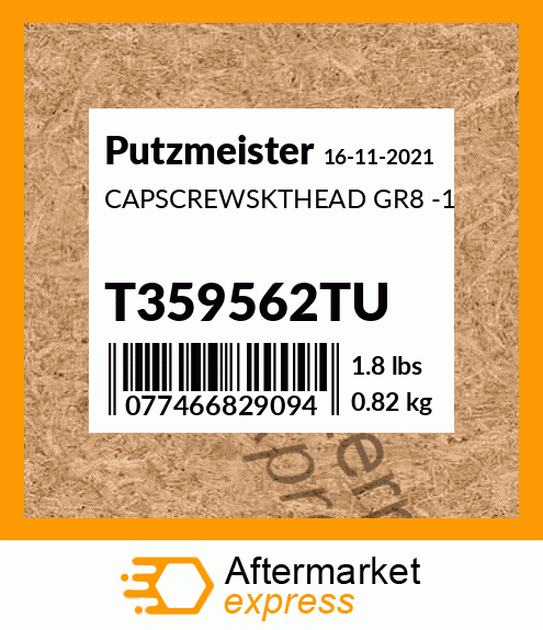 Spare part T359562TU + CAPSCREWSKTHEAD GR8 -1