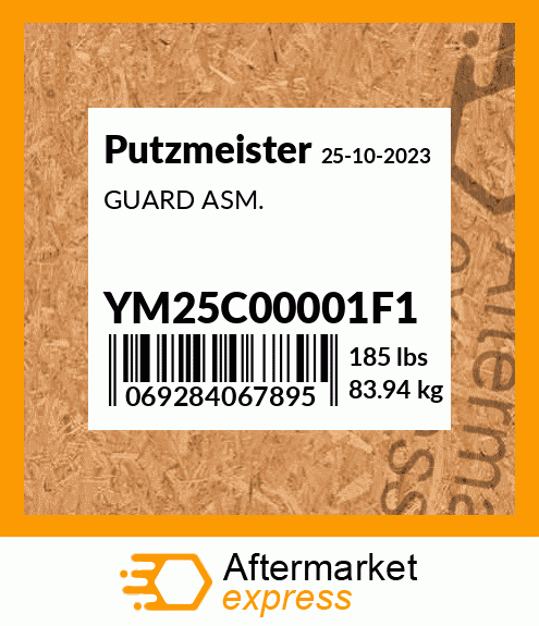 Spare part YM25C00001F1 + GUARD ASM.