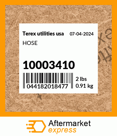 Spare part 10003410 + HOSE