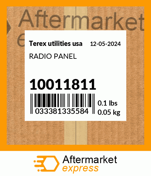 Spare part 10011811 + RADIO PANEL