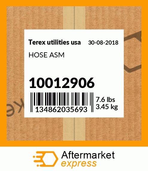 Spare part 10012906 + HOSE ASM