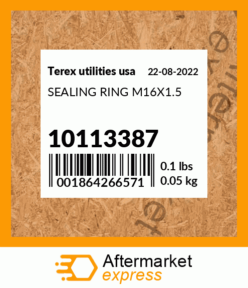 Spare part 10113387 + SEALING RING M16X1.5