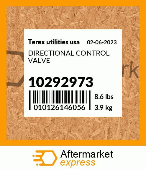 Spare part 10292973 + DIRECTIONAL CONTROL VALVE