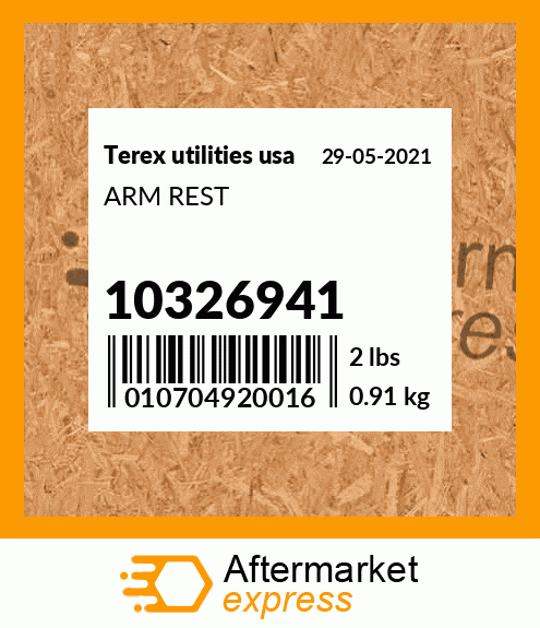 Spare part 10326941 + ARM REST