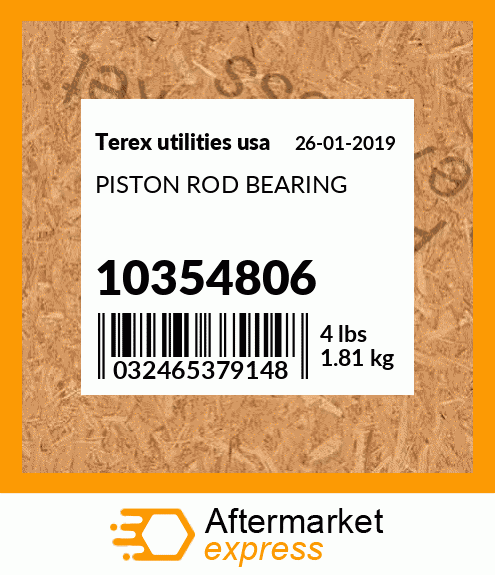 Spare part 10354806 + PISTON ROD BEARING