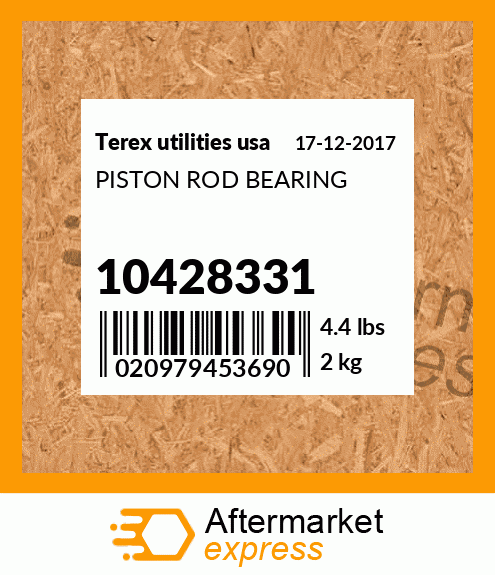 Spare part 10428331 + PISTON ROD BEARING