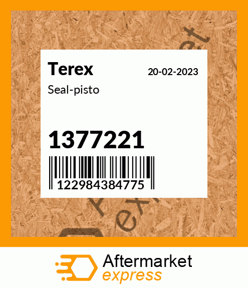 Spare part 1377221 + Seal-pisto