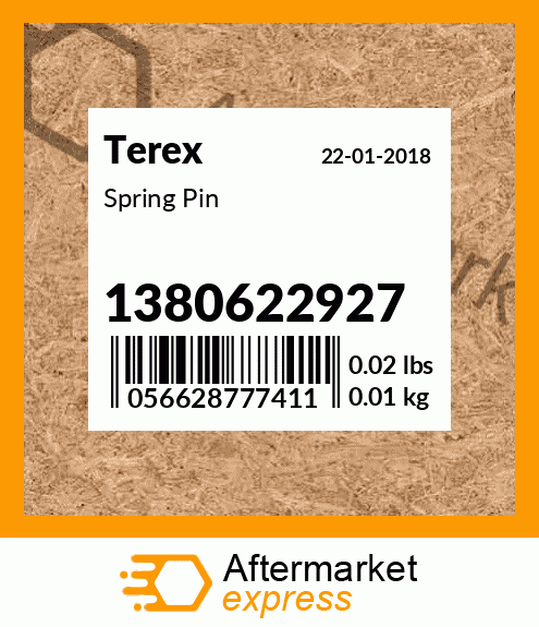 Spare part 1380622927 + Spring Pin