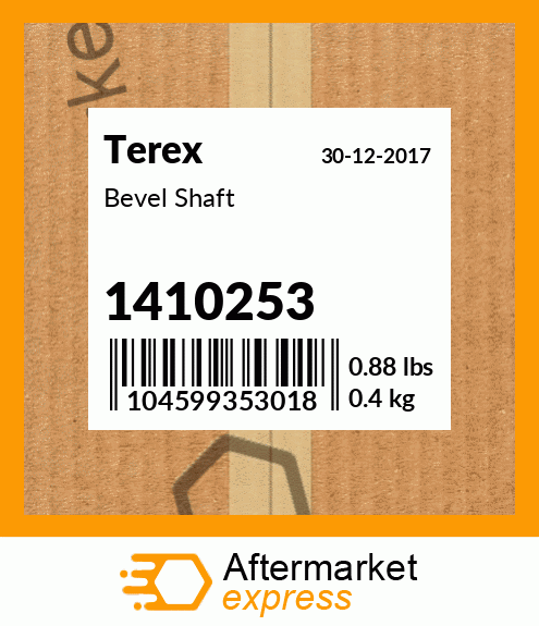 Spare part 1410253 + Bevel Shaft