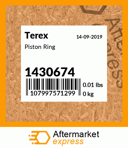 Spare part 1430674 + Piston Ring