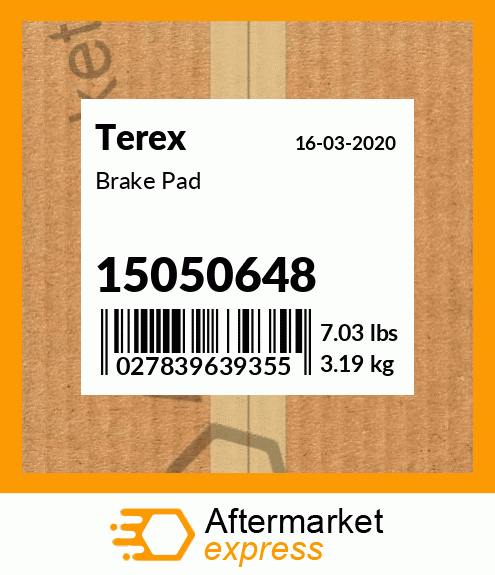 Spare part 15050648 + Brake Pad