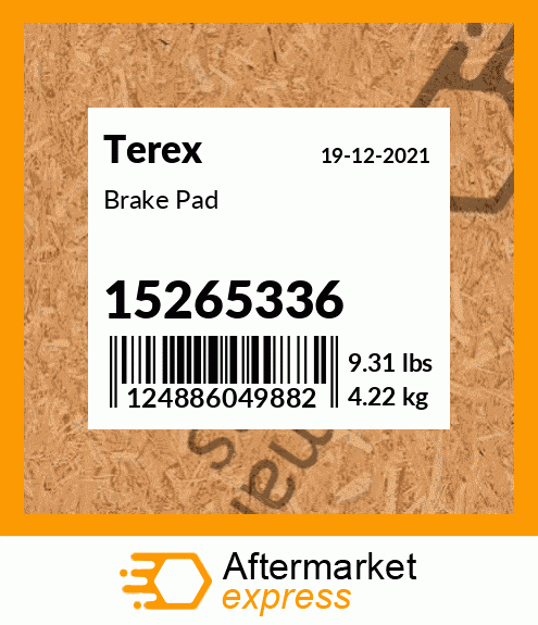 Spare part 15265336 + Brake Pad