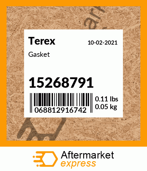 Spare part 15268791 + Gasket