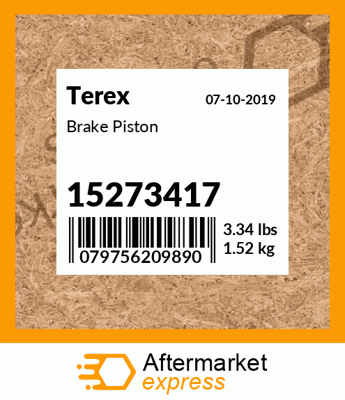 Spare part 15273417 + Brake Piston