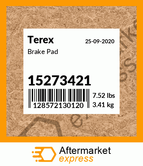 Spare part 15273421 + Brake Pad