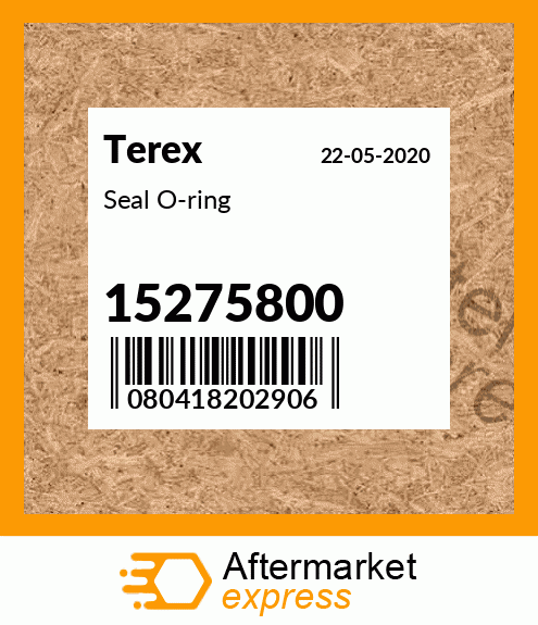 Spare part 15275800 + Seal O-ring