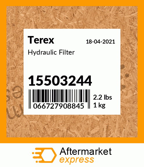 Spare part 15503244 + Hydraulic Filter