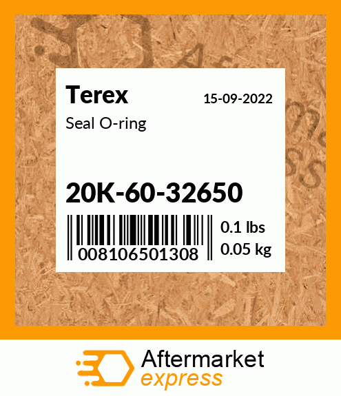 Spare part 20K-60-32650 + Seal O-ring