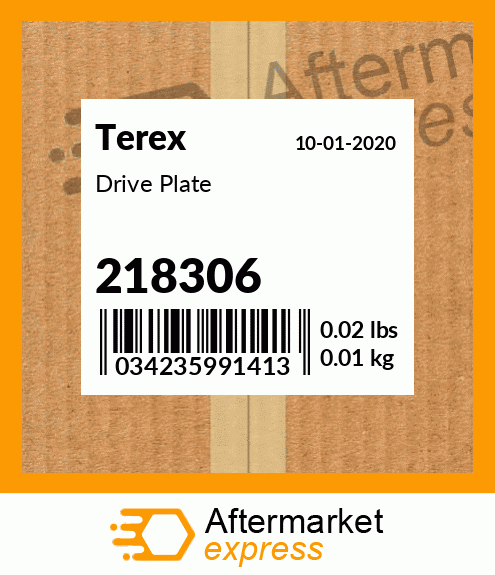 Spare part 218306 + Drive Plate