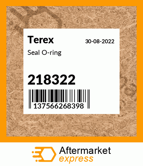 Spare part 218322 + Seal O-ring