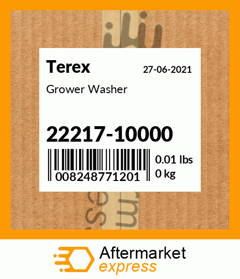 Spare part 22217-10000 + Grower Washer