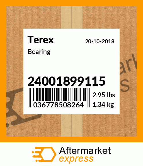 Spare part 24001899115 + Bearing