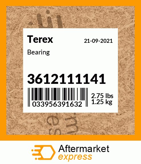 Spare part 3612111141 + Bearing