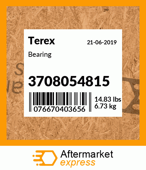 Spare part 3708054815 + Bearing