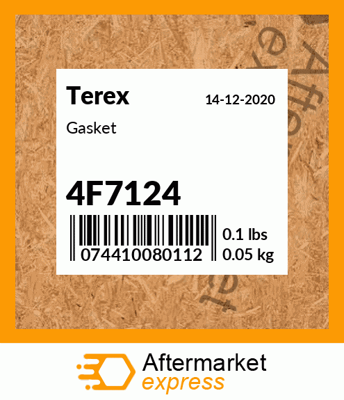 Spare part 4F7124 + Gasket