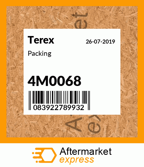 Spare part 4M0068 + Packing