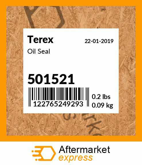 Spare part 501521 + Oil Seal