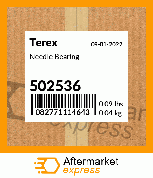 Spare part 502536 + Needle Bearing