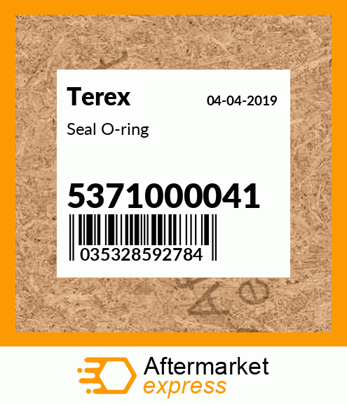 Spare part 5371000041 + Seal O-ring