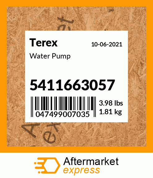 Spare part 5411663057 + Water Pump