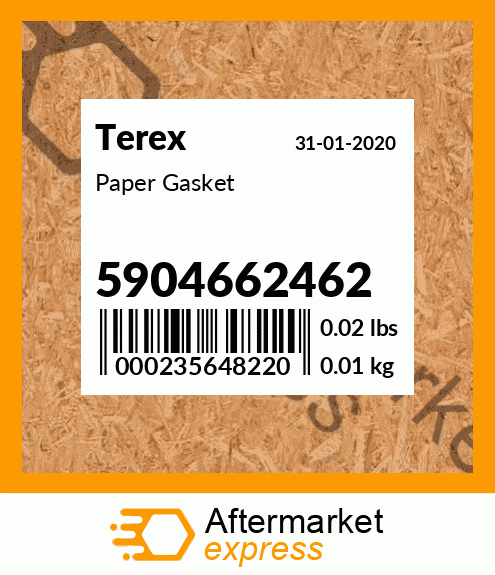 Spare part 5904662462 + Paper Gasket