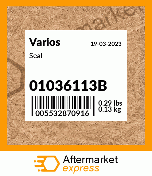 Seal 01036113B