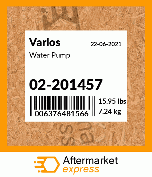 Spare part 02-201457 + Water Pump