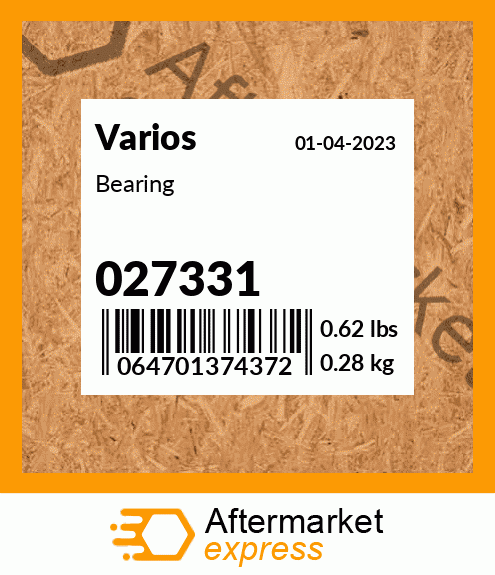 Spare part 027331 + Bearing