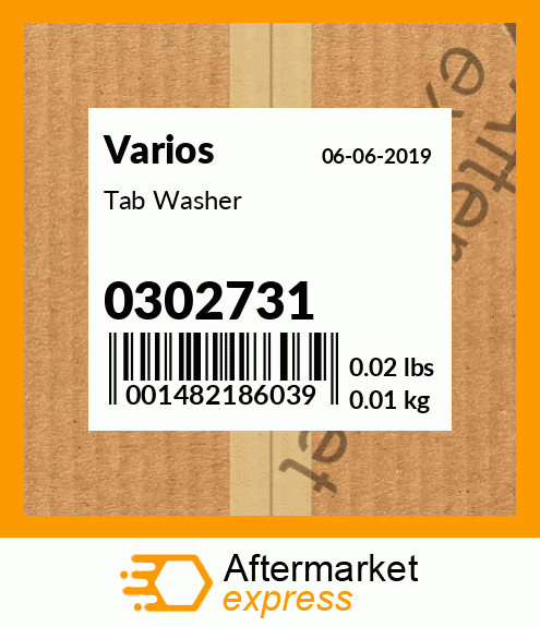 Spare part 0302731 + Tab Washer