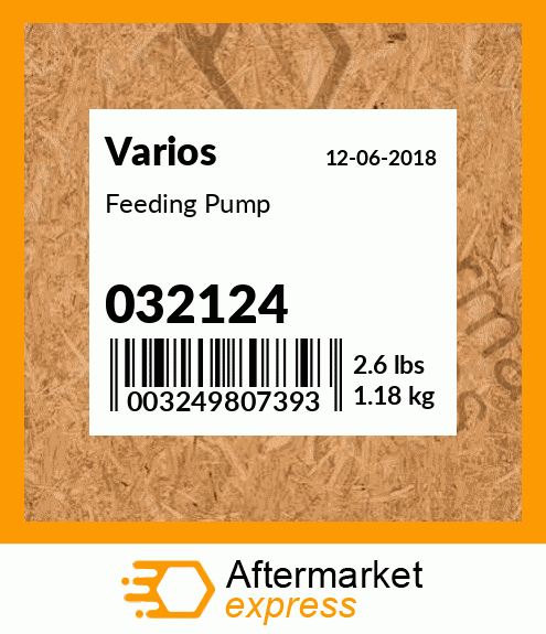 Spare part 032124 + Feeding Pump