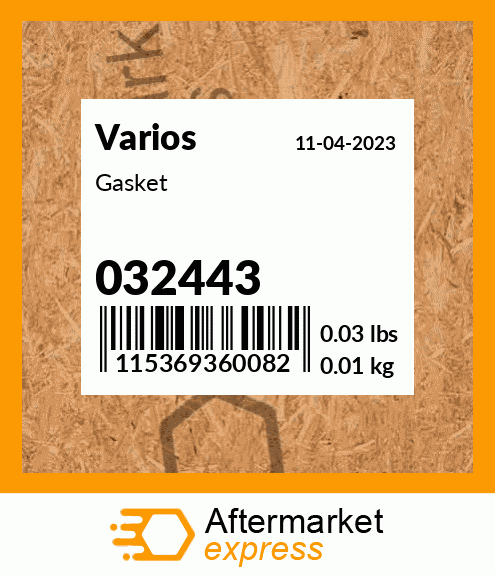 Spare part 032443 + Gasket