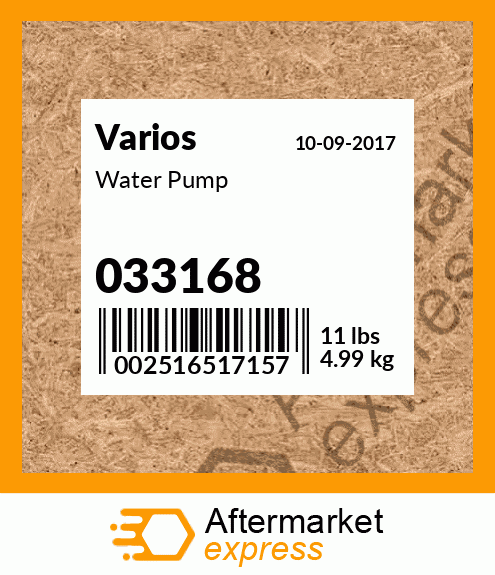 Spare part 033168 + Water Pump