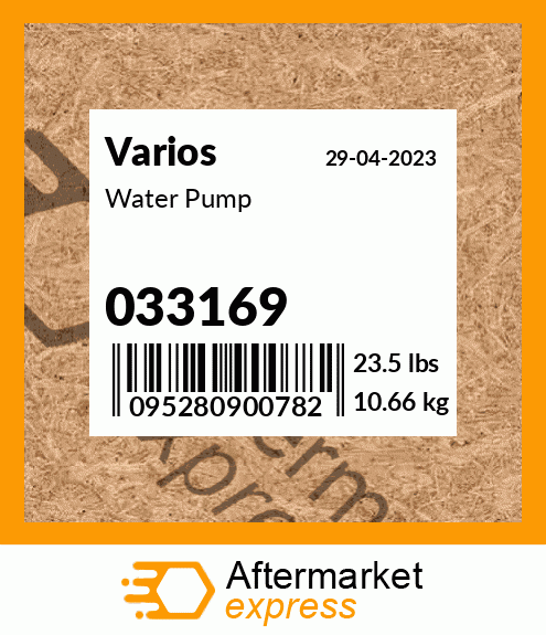 Spare part 033169 + Water Pump