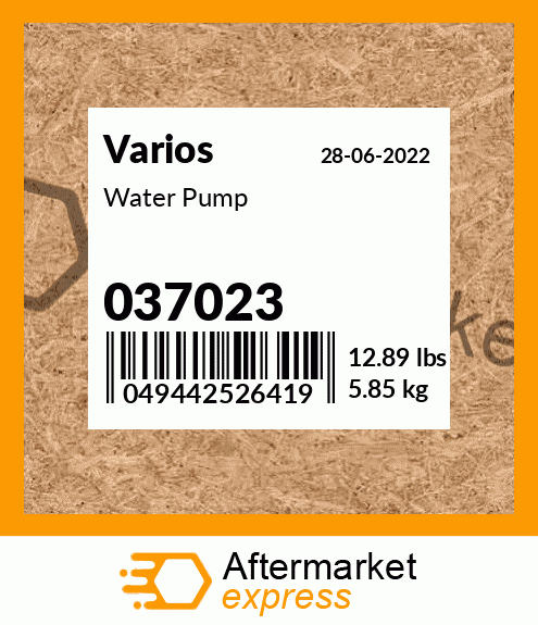 Spare part 037023 + Water Pump