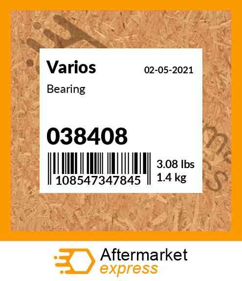 Spare part 038408 + Bearing