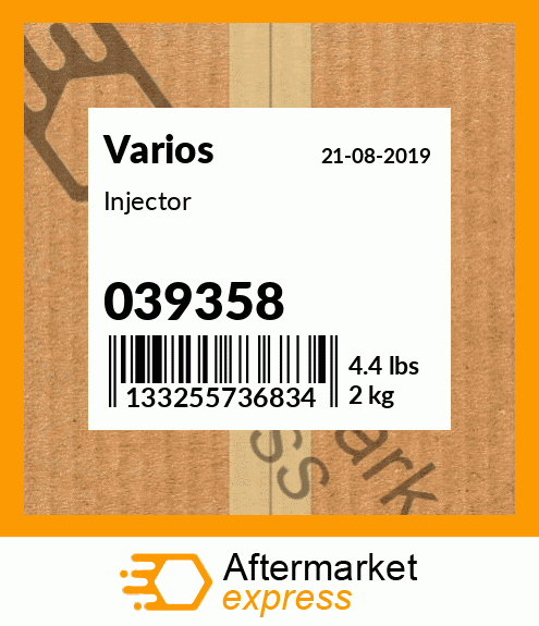 Spare part 039358 + Injector