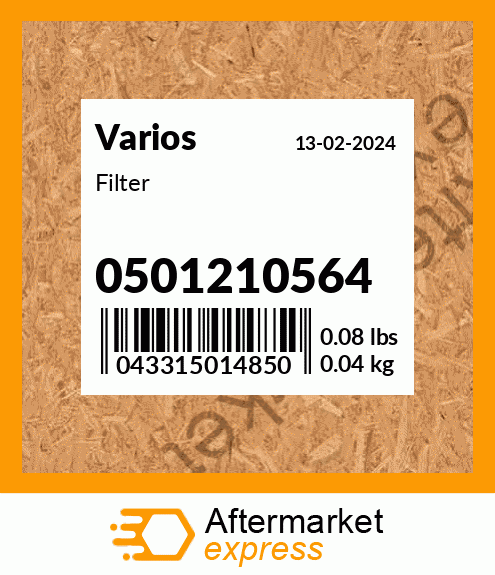 Spare part 0501210564 + Filter