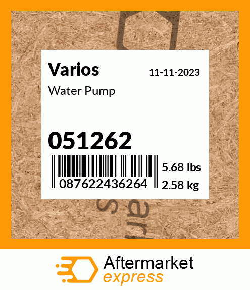 Spare part 051262 + Water Pump