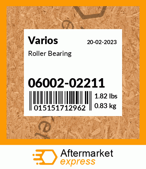 Spare part 06002-02211 + Roller Bearing